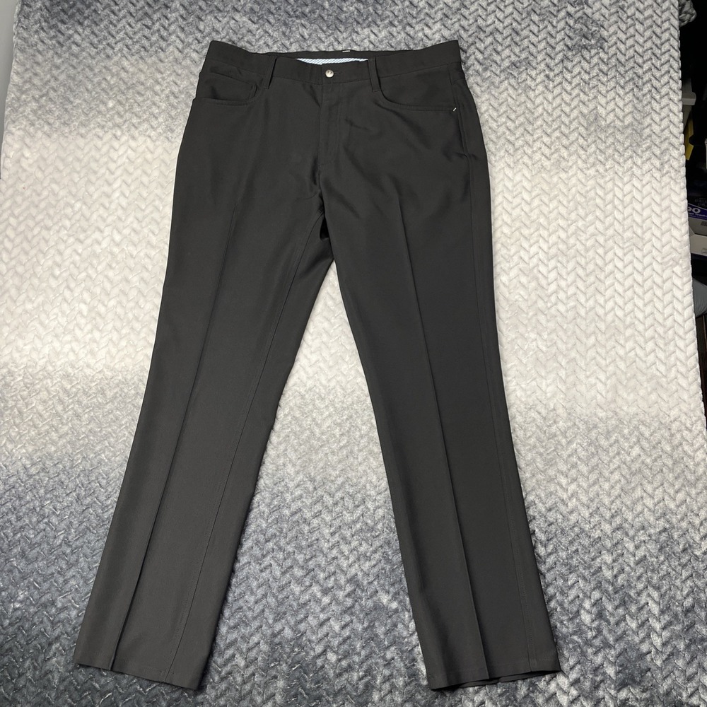 FootJoy‎ Golf Pants Mens 36x32 Athletic Fit Black Performance Stretch Casual FJ